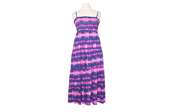 Worthy Threads Adult Tie Dye Dress - Blue