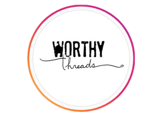 Worthy Treads logo inside Instagram circle.  Clothing brand for unique kids clothes