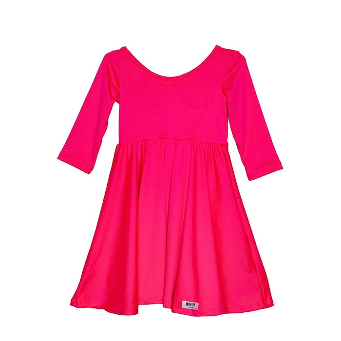 pink neon dress Worthy Threads Twirly Dress in Neon Pink, 7y