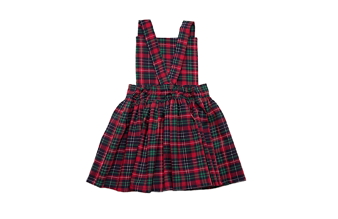 Red pinafore 2025 dress baby