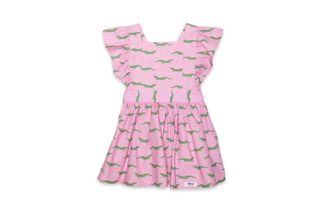Girls Vintage Inspired Dress in Crocs - Worthy Threads Girls Vintage Inspired Dress in Crocs - Worthy Threads