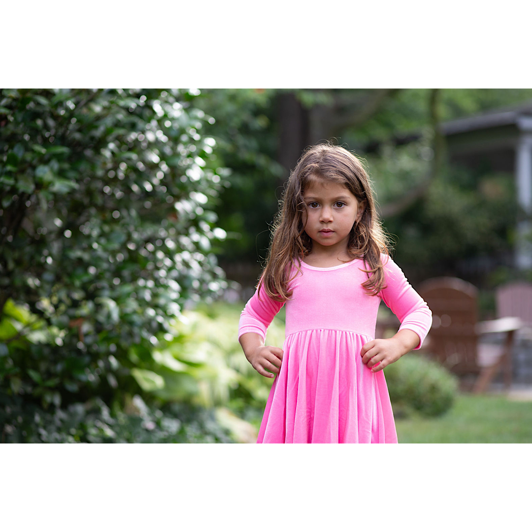 pink twirl dress Make it Pink Sleeping Beauty Twirl Dress Only Little Once