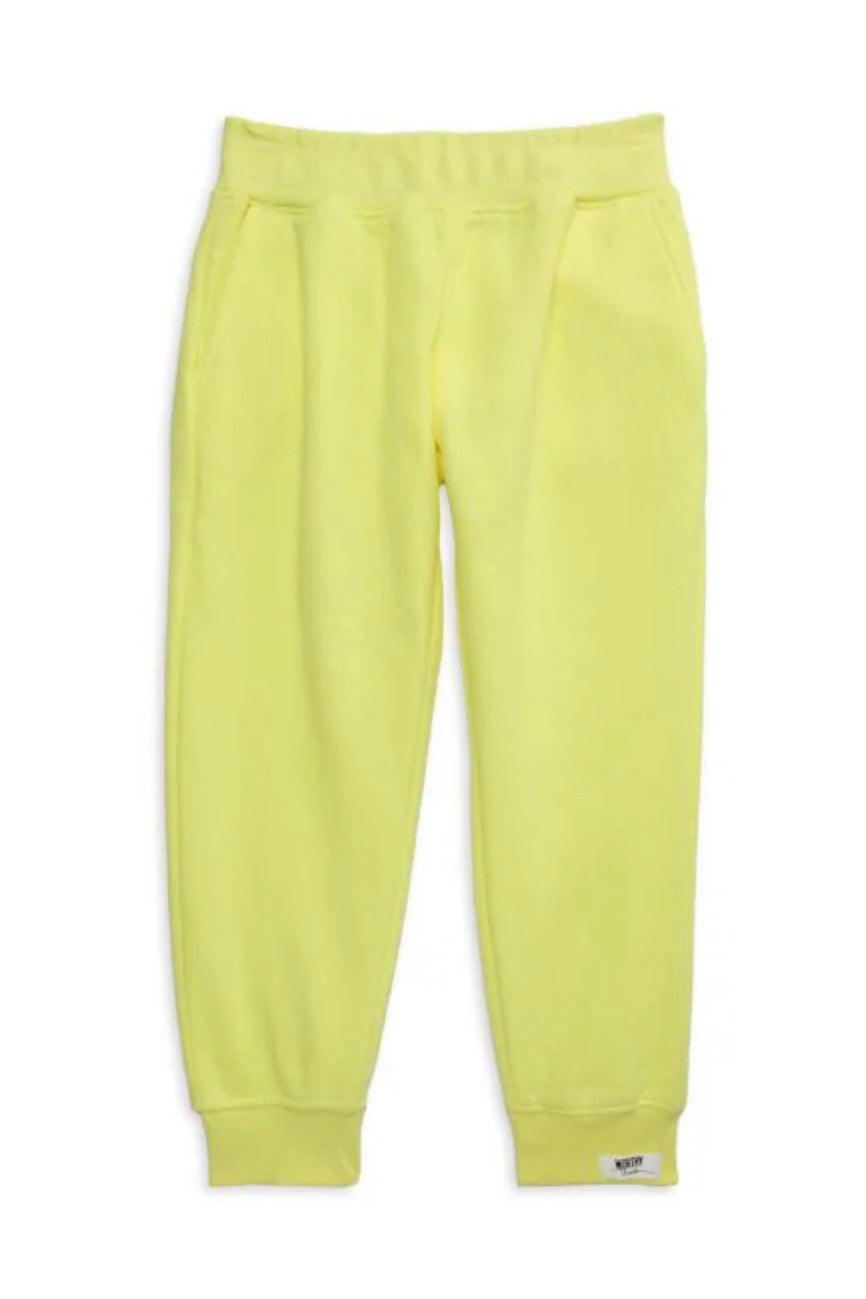 Blue garment dyed joggers