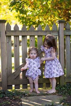 Matching sister outfits n retro roller skates print