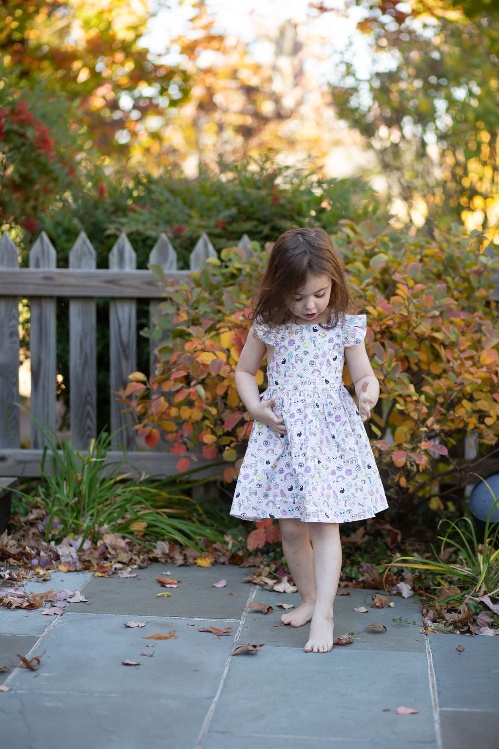 90s retro dress Neon Retro 90s Sprinkle Pattern Arcade A-Line Dress by ElleMars
