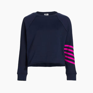 Women’s Cropped Sweatshirt with Stripes