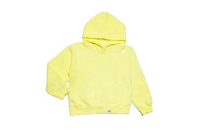 Kids hoodie, hand dyed yellow