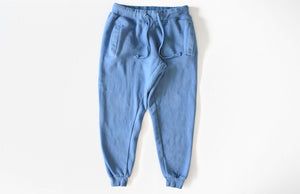 Adult hand dyed joggers in blue: matching loungewear sets