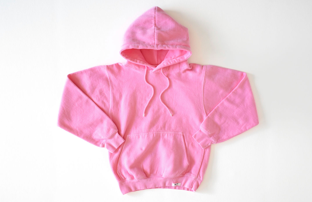 Adult hand dyed hoodie in hot pink: matching loungewear sets