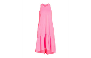 Adult tank dress in hot pink
