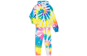 Kids matching loungewear set multicolored: hoodie and jogger