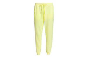 Adult hand dyed joggers in yellow: matching loungewear sets