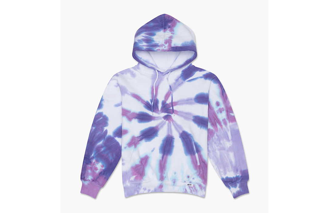 Adult Tie Dye Hoodie in Purples