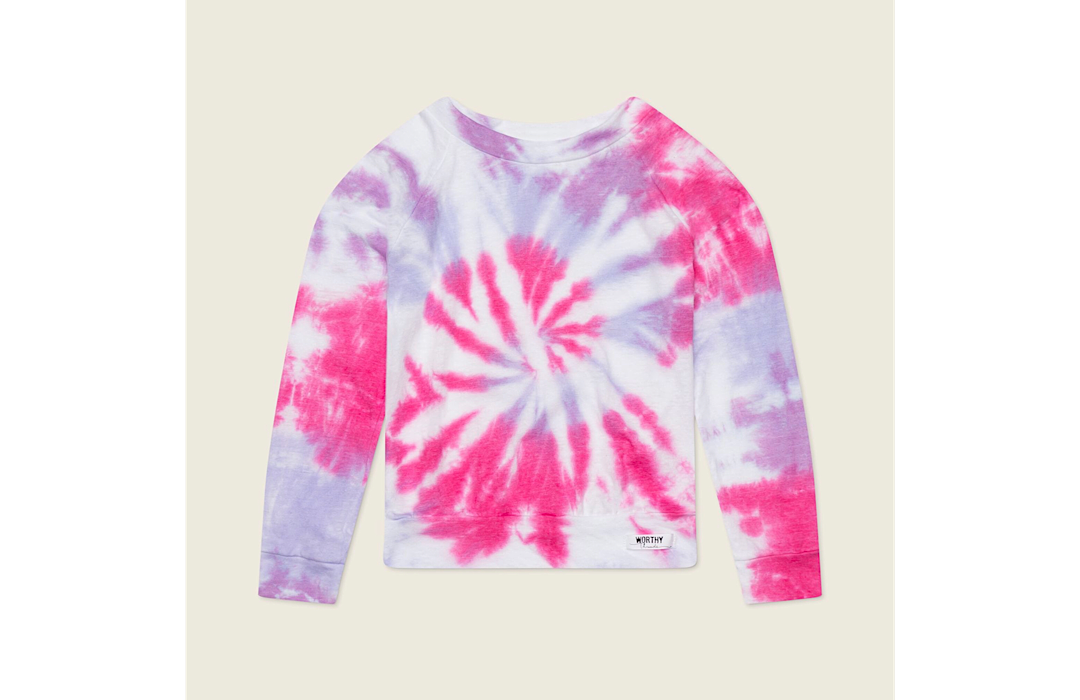 SAMPLE SALE- Kids Tie Dye Raglan - Surprise Colors - Worthy Threads