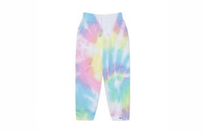 Kids tie dye joggers in pastel colors.  Matching loungewear sets by Worthy Threads.