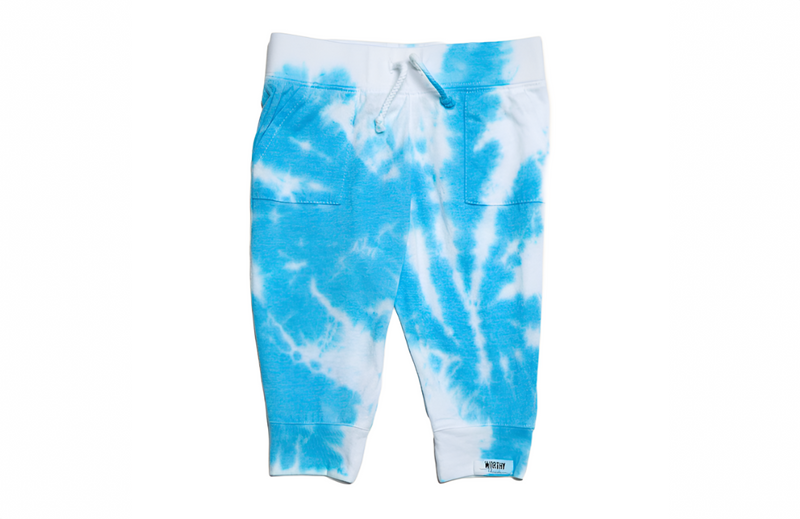 Tie dye sweatpants light blue hotsell
